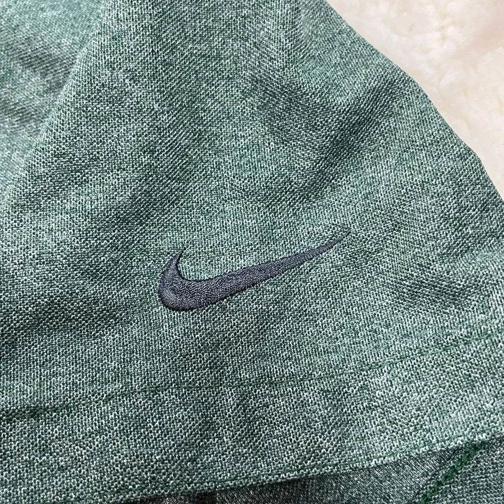 Nike Polo Mens Large Green Stetson University Player Polo Dri-Fit Short Sleeve